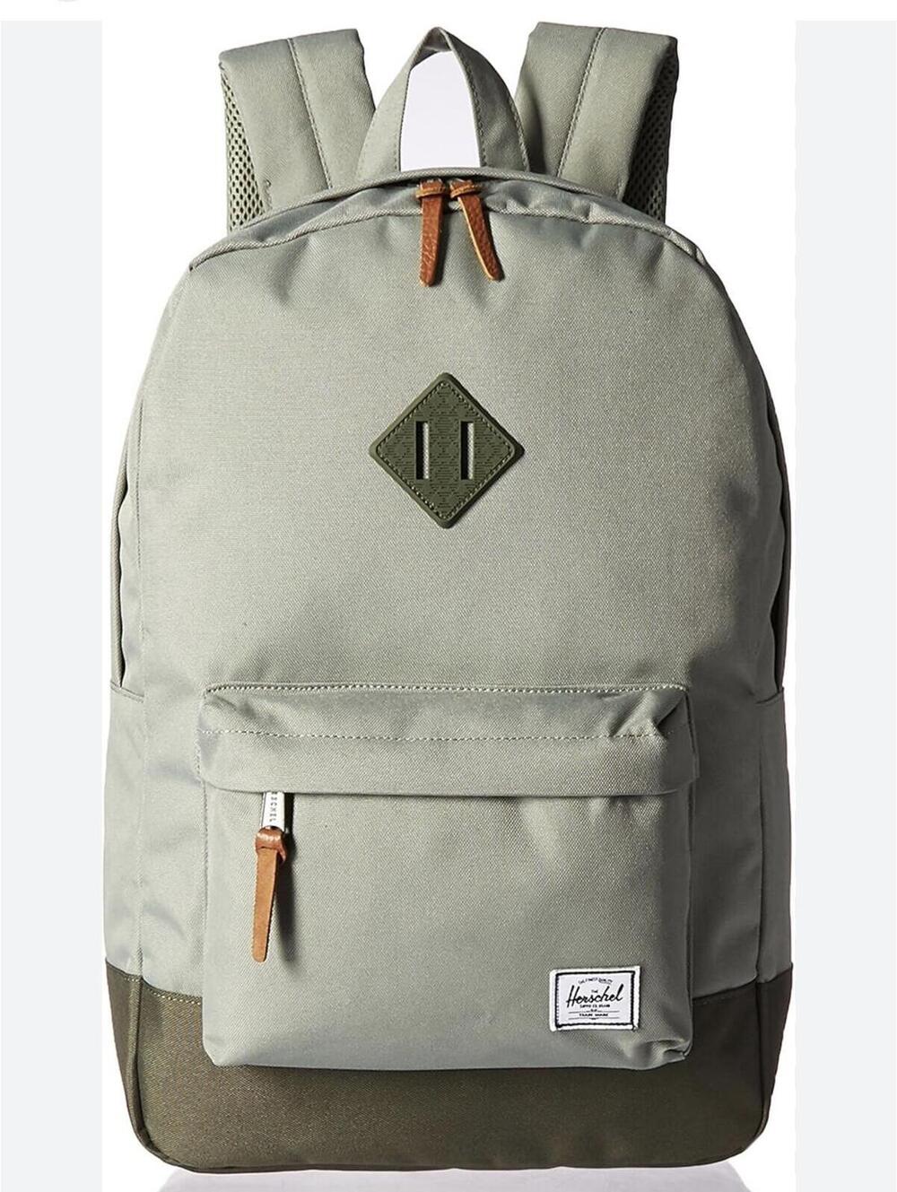Herschel Supply Heritage 21.5L (SHADOW BEETLE/GREEN) Canvas Backpack